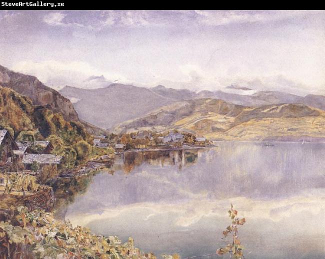 John William Inchbold The Lake of Lucerne,Mont Pilatus in the Distance